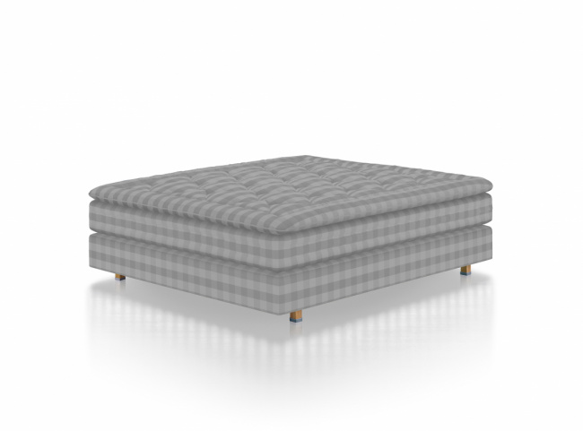 Hästens Eala Kontinentalsäng Solid Grey Check