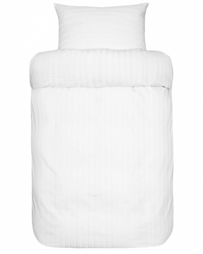 Hoie Dynebetræk Sæt Milano Satin Hvid