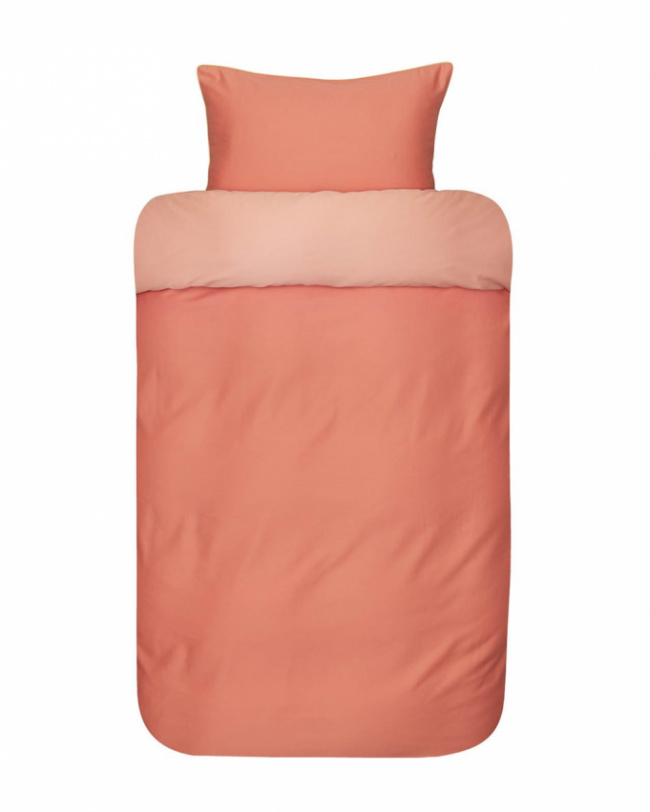 Hoie Dynebetræk Sæt Oslo Satin Peach