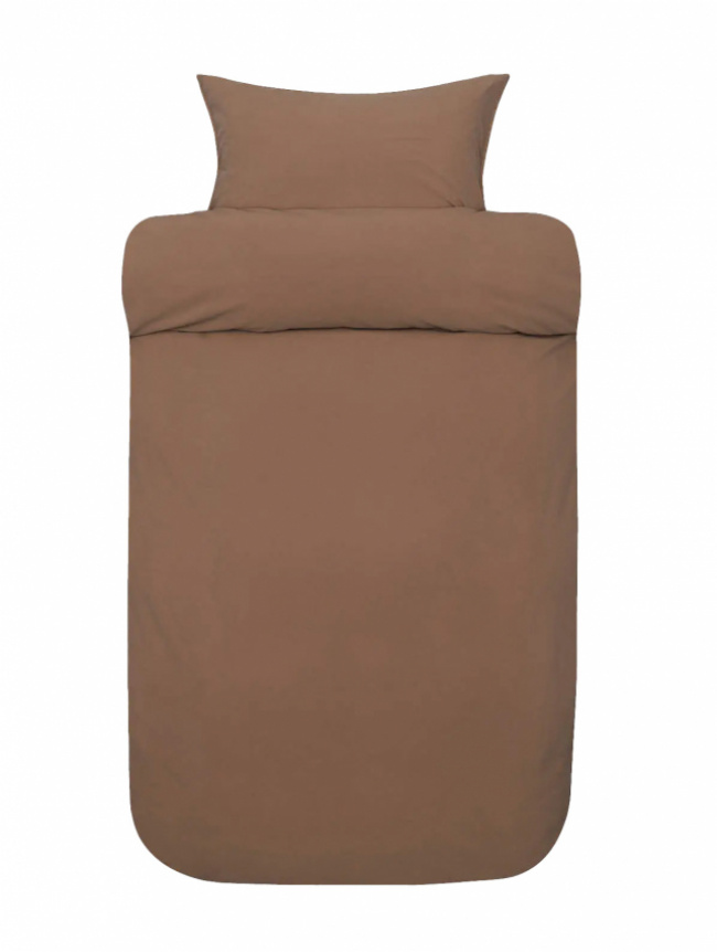 Hoie Påslakanset Fröja Karamellbrun 150x210 cm