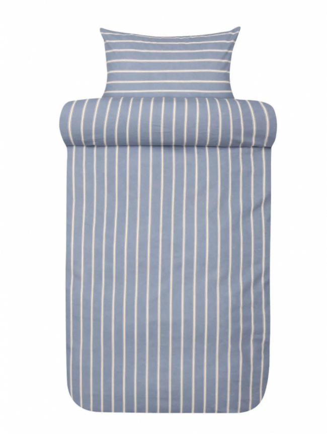 Hoie Påslakanset Henning Flanell Ljus Denimblå 150x210 cm