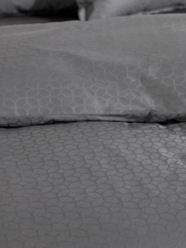 Tempur Påslakan Satin Luxe Jacquard Antracit