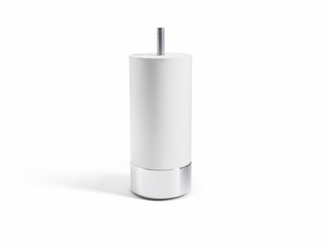 Carpe Diem Beds Sängyn jalka Sylinteri Valkoinen alumiinijalalla