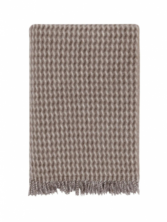 Hoie Teide Ullpläd Mjuk Brun 120x180 cm