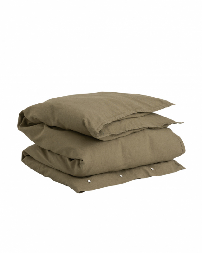 GANT Home Cotton Linen Påslakan Hunter Green