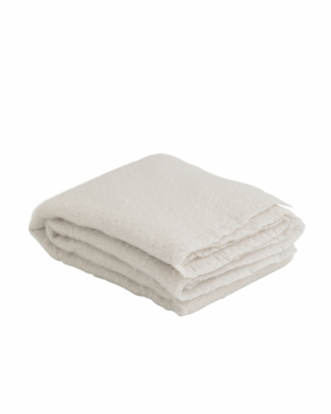 GANT Home Mohair Throw Light Grey