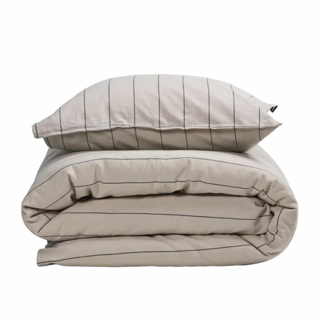  Gripsholm Påslakanset Linneblandning beige 150x210 cm