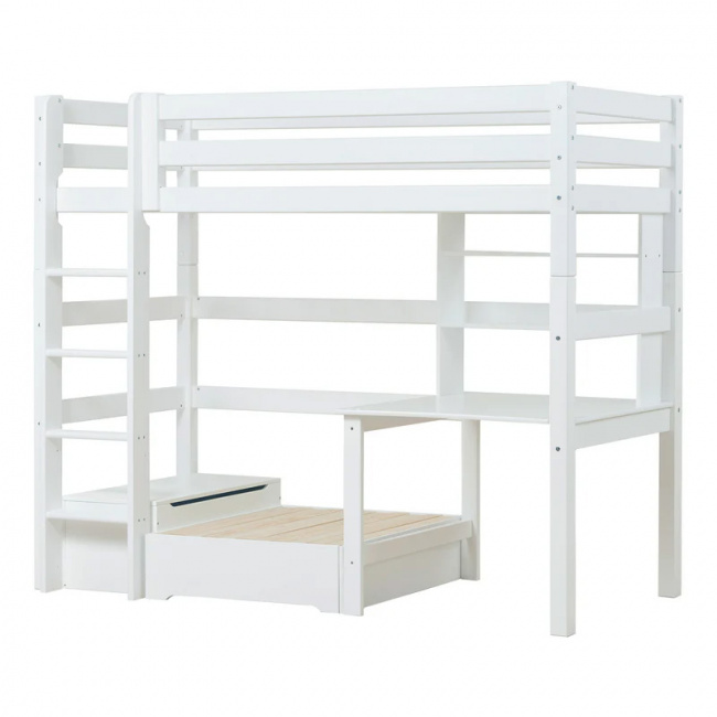 Hoppekids Eco Luxury Hög Säng Study and Chill 90x200 cm