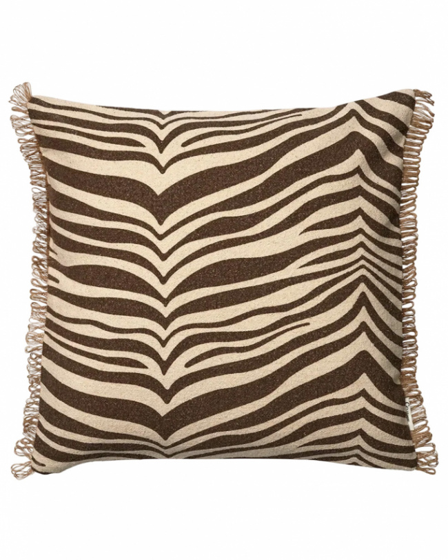 Classic Collection Kudde Zebra Brun 50x50 cm