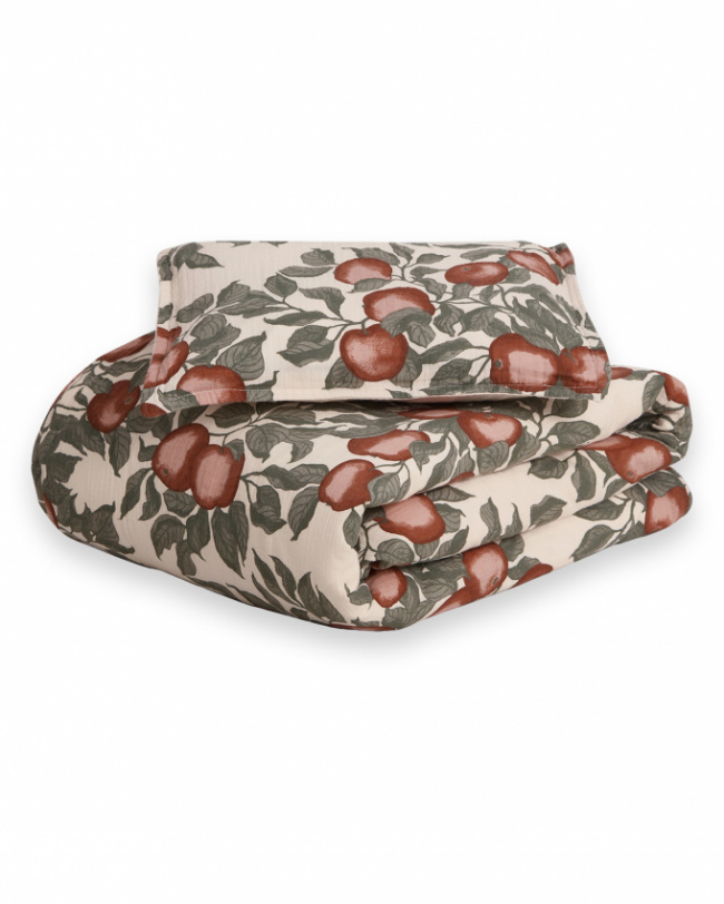 Garbo & Friends pussilakanasetti Musliini Junior Pomme 100x130 cm