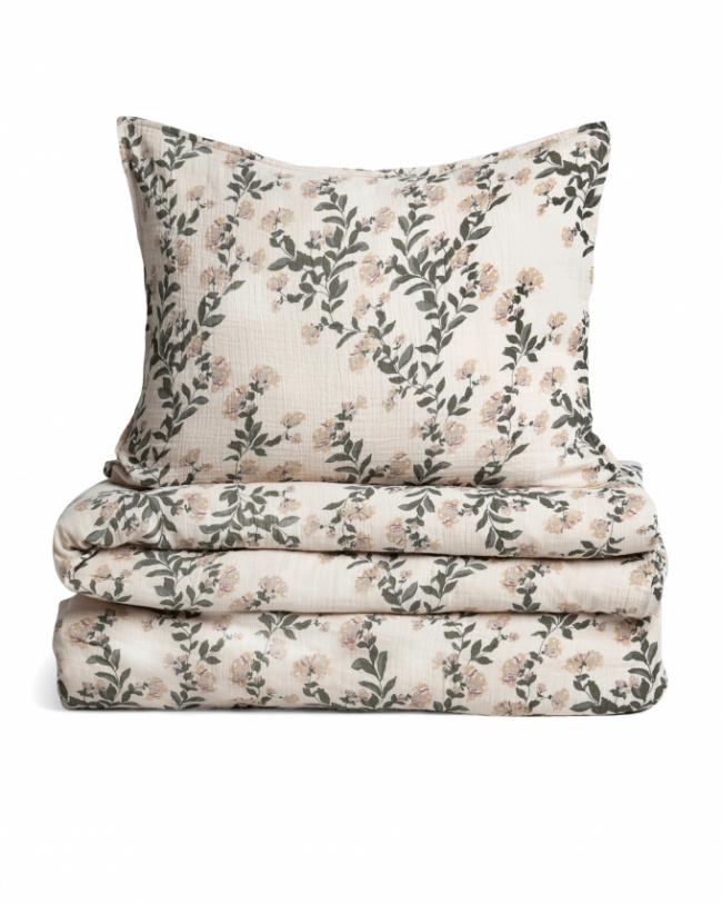 Garbo & Friends Sengetøjssæt Musselin Honeysuckle 150x210 cm