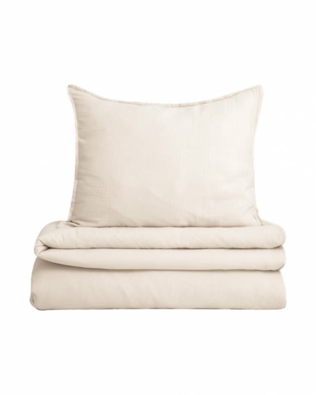 Garbo & Friends Pussilakanasetti Musliini Sand 150x210 cm