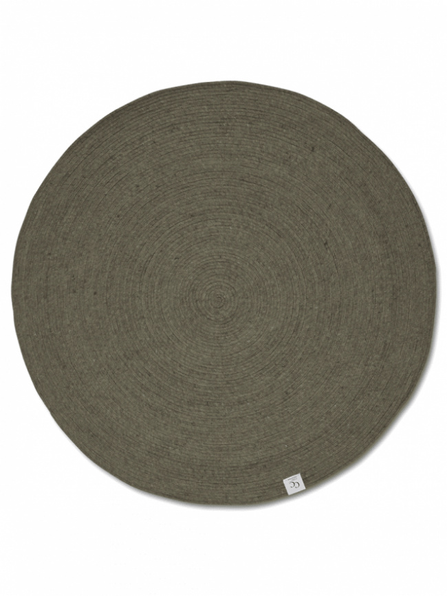 Classic Collection Matto Merino Pyöreä Tummanvihreä