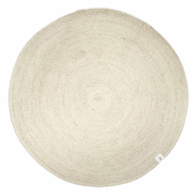Classic Collection Rundt Tæppe Merino White
