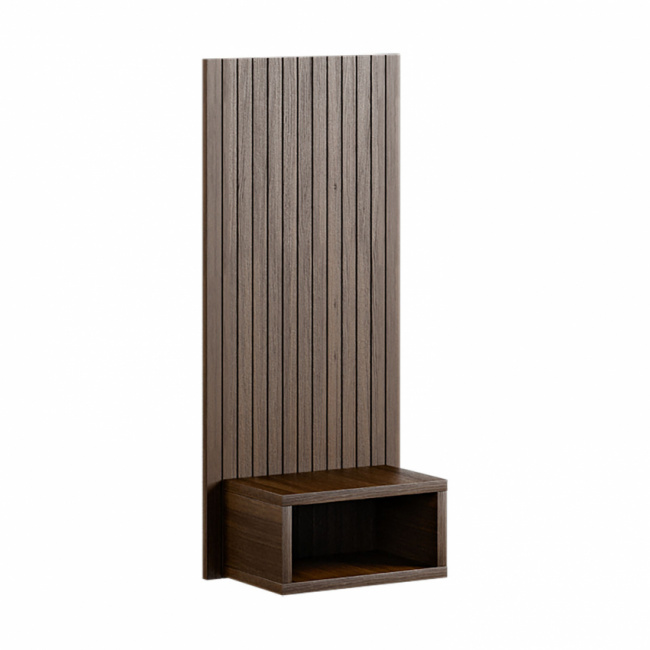 Hilding Sängynpöytä jossa on savutammipaneeli