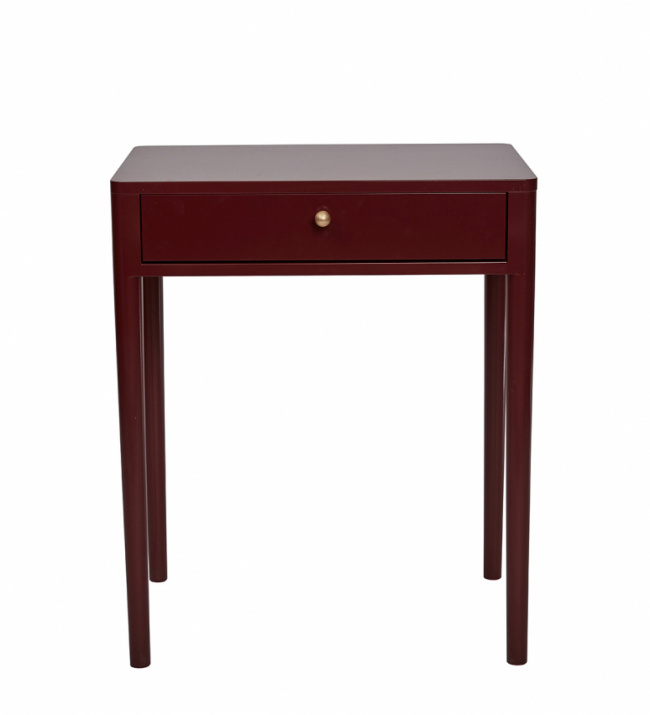 K.A ROOS Diplomat Sängbord Röd