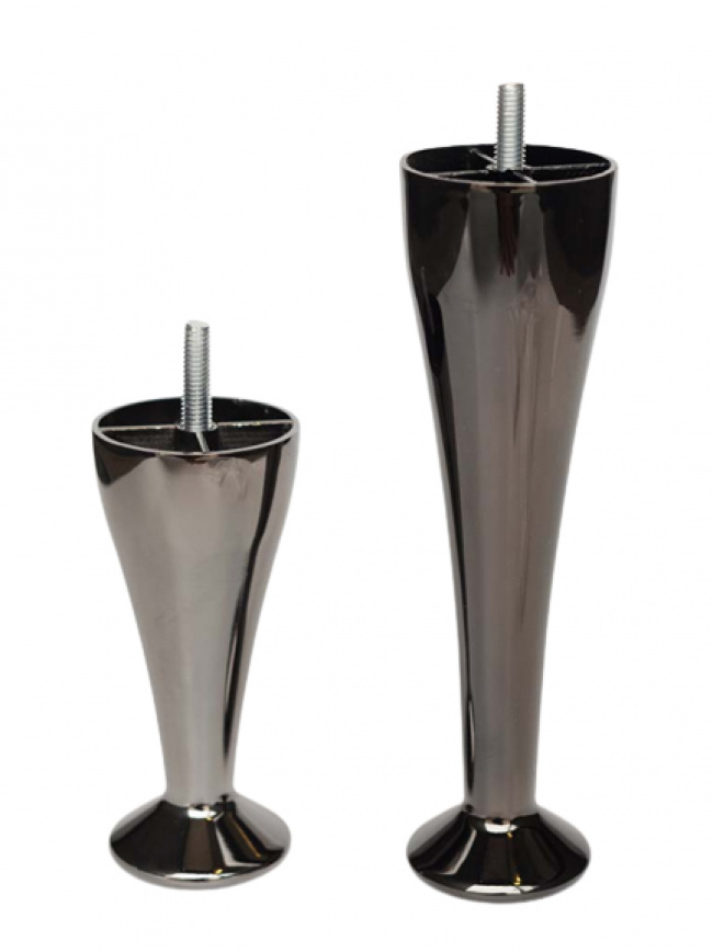 Elite Beds Sengeben Rund Sort Chrom