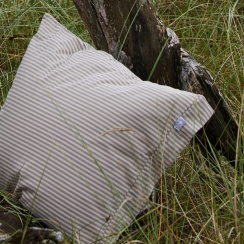 Beach House Örngott Stripy Coffee/Greige