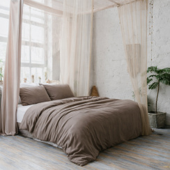 Beach House Dynebetræk Plain Coffee