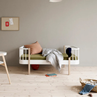 Oliver Furniture Wood Original Lastensänky Valkoinen/Tammi