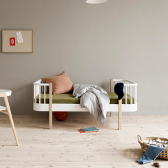 Oliver Furniture Wood Original Juniorsäng Vit/Ek