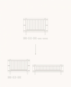 Oliver Furniture Wood Mini + Sibling Kit (Additional parts to mini+ cot bed incl. Junior Kit, White/Oak)