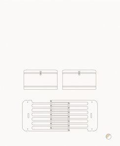 Oliver Furniture Wood Mini + Sibling Kit (Additional parts to mini+ cot bed incl. Junior Kit, White/Oak)