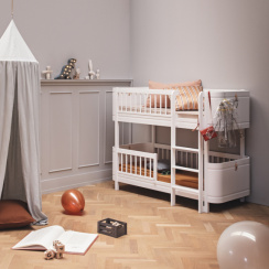 Oliver Furniture Wood Mini Våningssäng låg Vit