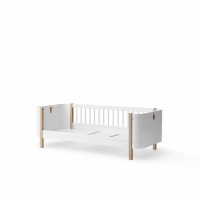 Oliver Furniture Wood Mini Juniorisänky Valkoinen/Tammi