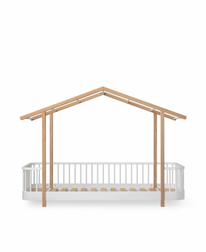 Oliver Furniture Wood Original Husseng Hvid/Eg i gruppen Senge / Køjesenge & børnesenge hos Sängvaruhuset Elgen (04157701)