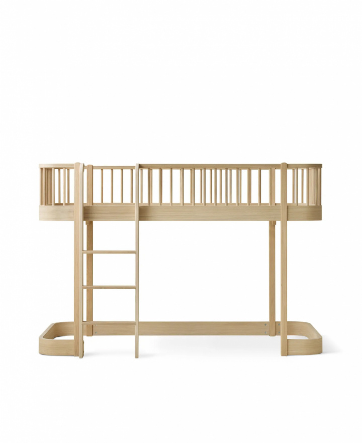 Oliver Furniture Wood Original Loftsäng Låg Ek i gruppen Sängar / Våningssängar & Barnsängar / Loftsäng barn hos Sängvaruhuset Elgen (04159301)