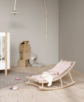 Oliver Furniture Wood Baby and Toddler Rocker Oak/Rose 