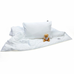 Beach House Baby Bedding Plain White Påslakanset 100x130 cm