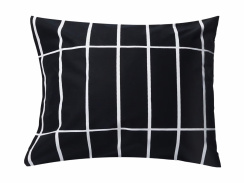 Marimekko Örngott Tiiliskivi Black/white 50x60 cm 