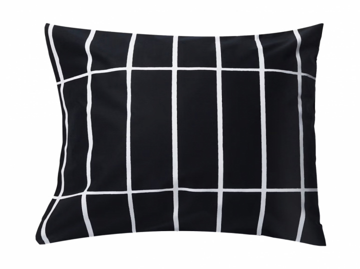  Marimekko Örngott Tiiliskivi Black/white 50x60 cm
