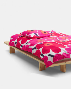 Marimekko Påslakan Unikko White/Red 150x210 cm 