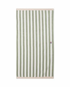 Lexington Block Striped Handduk Vintage Green/White/Moonbeam 