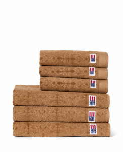 Lexington Velour Jacquard Ornament Pyyhe Fudge