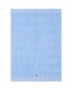 Lexington Velour Jacquard Logo Handduk Blue Sky