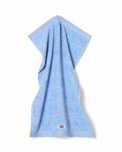 Lexington Velour Jacquard Logo Handduk Blue Sky