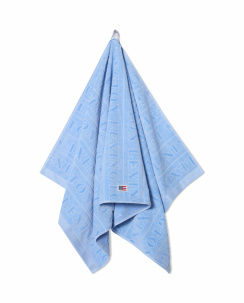 Lexington Velour Jacquard Logo Handduk Blue Sky