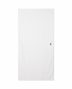 Lexington Velour Jacquard Logo Handduk White