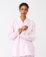 Lexington Unisex Organic Cotton Pajama Pyjamas Set Pink/White