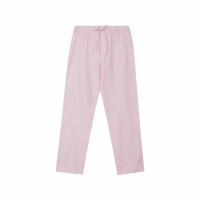 Lexington Unisex Organic Cotton Pajama Pyjamas Set Pink/White