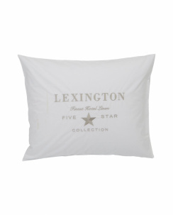 Lexington Hotel Collection Embroidery Örngott White/ Beige 50x60 cm