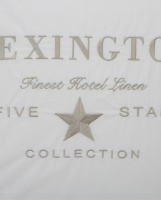 Lexington Hotel Collection Embroidery Pudebetræk White/ Beige 50x60 cm