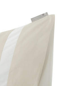 Lexington Hotel Sateen White/Light Sand Contrast Lexington Icons Pin Point Örngott White 