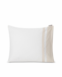 Lexington Hotel Sateen White/Light Sand Contrast Lexington Icons Pin Point Örngott White 