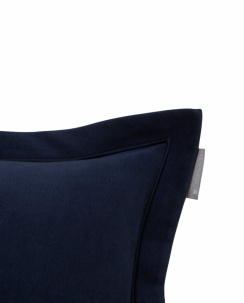 Lexington Hotel Collection Velvet Sham/ Kuddöverdrag With Embroidery Dark Blue