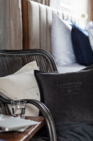 Lexington Hotel Collection Velvet Sham/ Tyynyliina With Embroidery Dark Grey